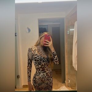 Guess Leopard Print Mini Dress